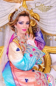 مكياج عروس مغربية مع قفطان بالالوان 1
